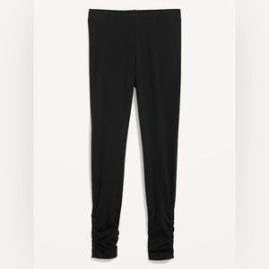 Old Navy High-Waisted Ruched Ankle-Length Leggings NWT